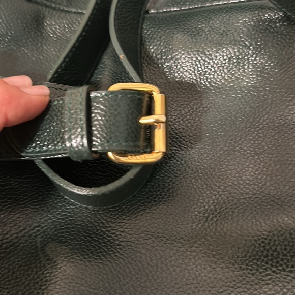Fendi green caviar leather shoulder bag with dust bag - Picture 15 of 16